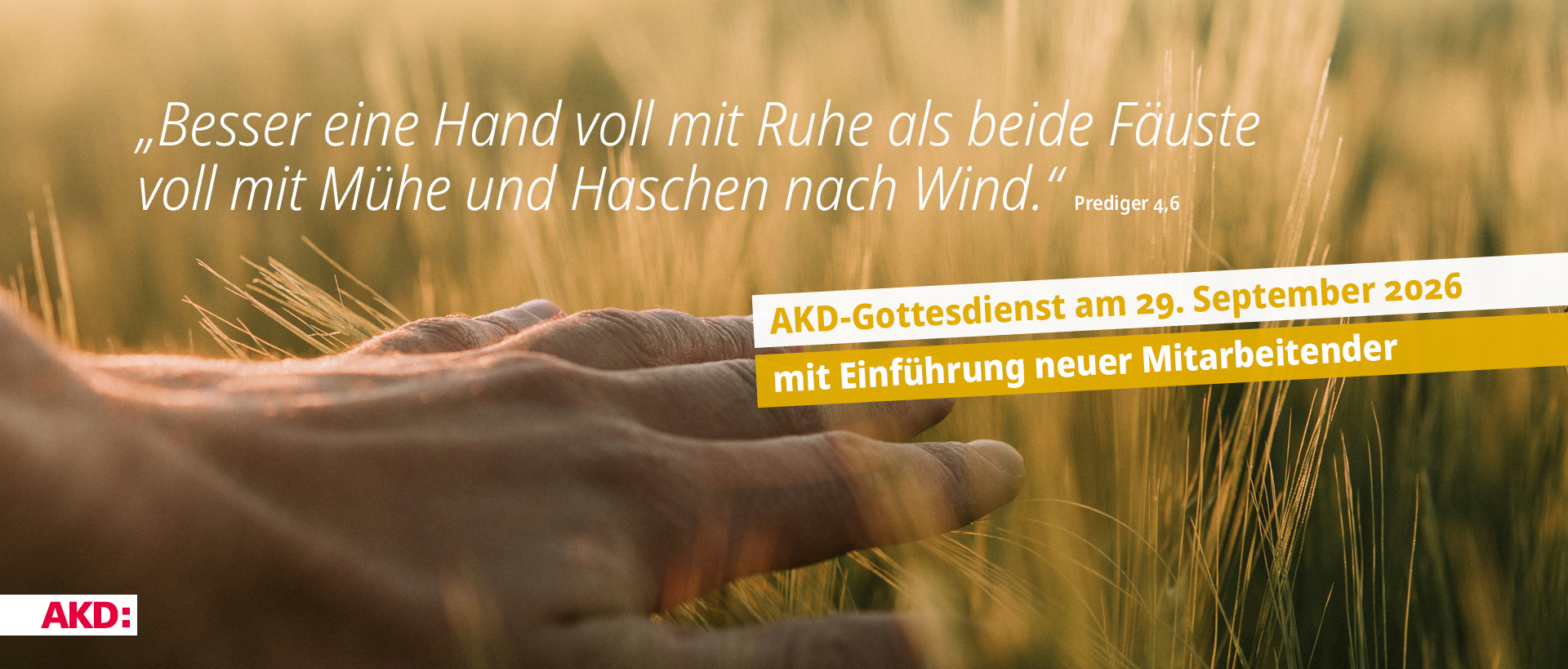 AKD-Gottesdienst im September 2026