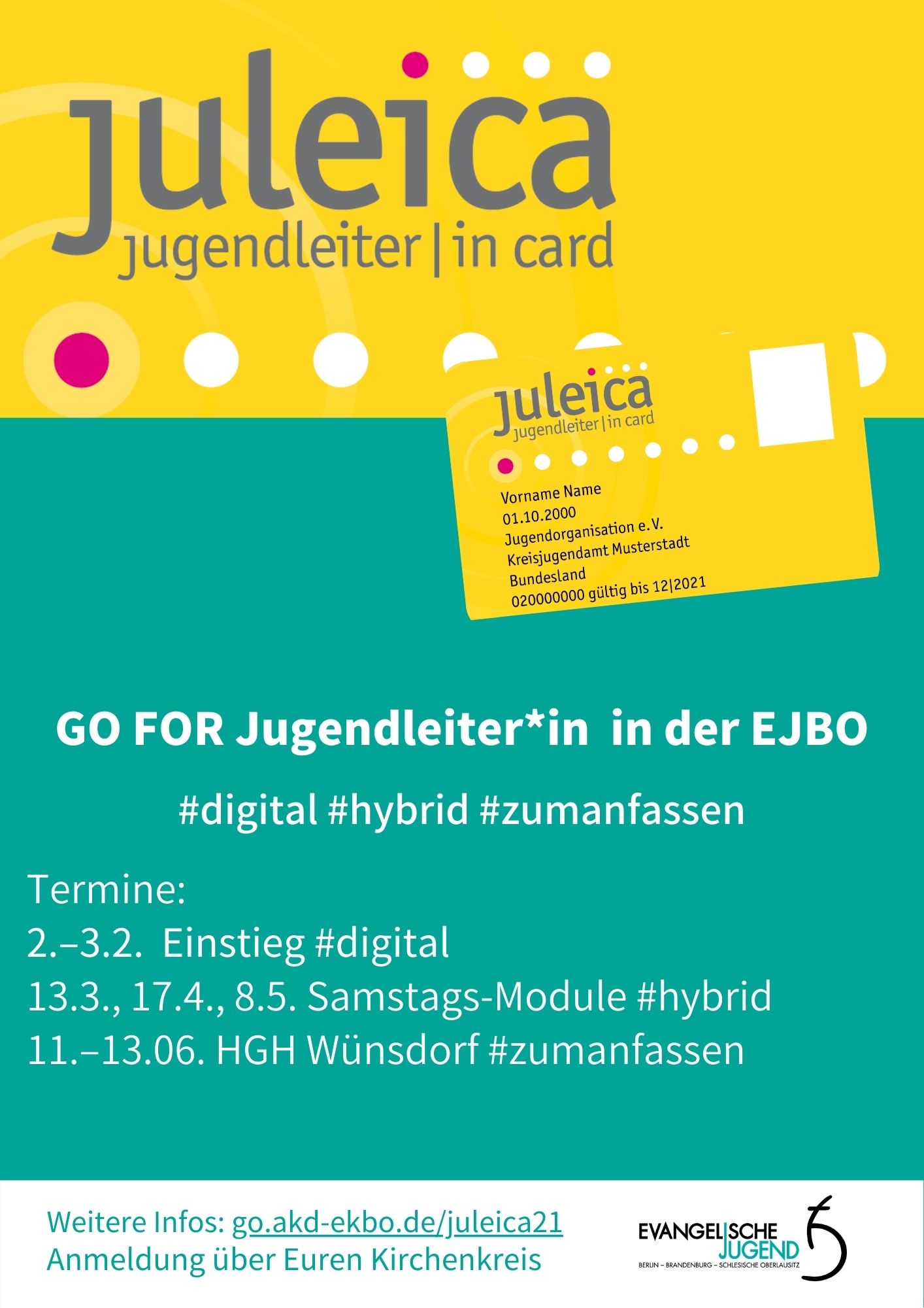 Digitale-hybride Juleica-Ausbildung, Februar bis Juni 2021