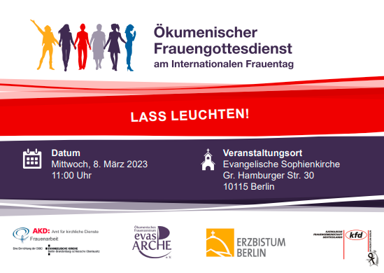 Ökumenischer Frauengottesdienst am Internationalen Frauentag: "LASS LEUCHTEN!"