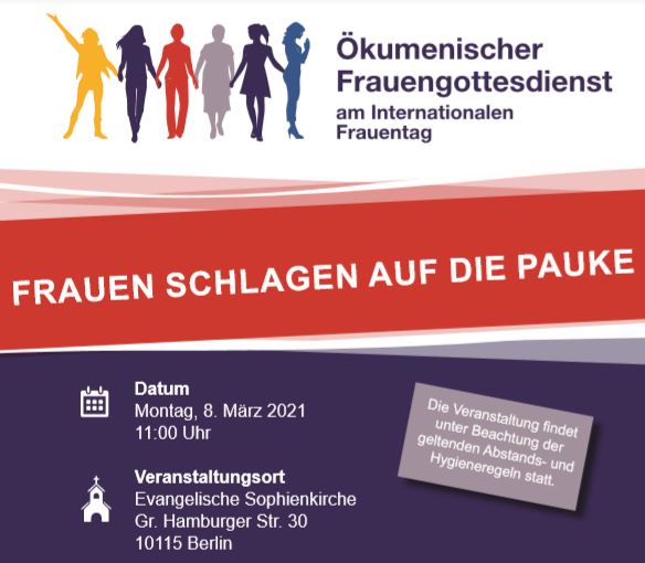 Plakat Ökumenischer Frauengottesdienst 8.3.2021